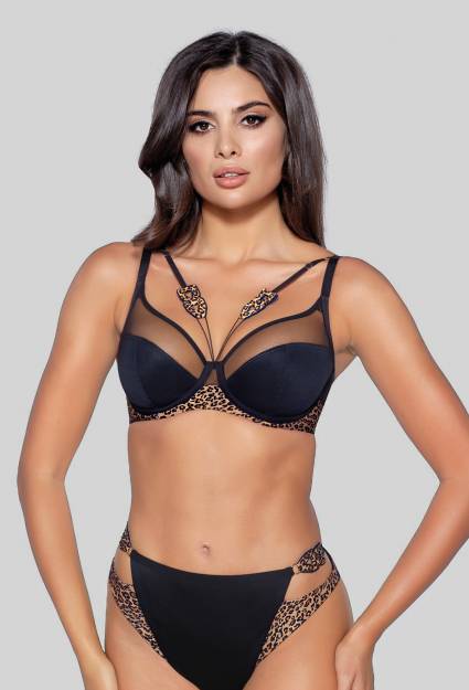 Biustonosz NOVIKA czarny, miękki – ZOELLE N° 03 SOFT BLACK