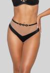 Figi AVA czarne, eleganckie, nowoczesne  - LEAH N BRIEFS BLACK