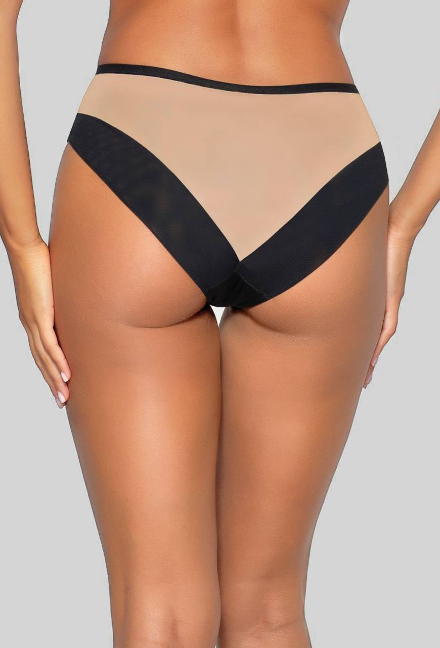 Figi AVA czarne, eleganckie, nowoczesne  - LEAH N BRIEFS BLACK