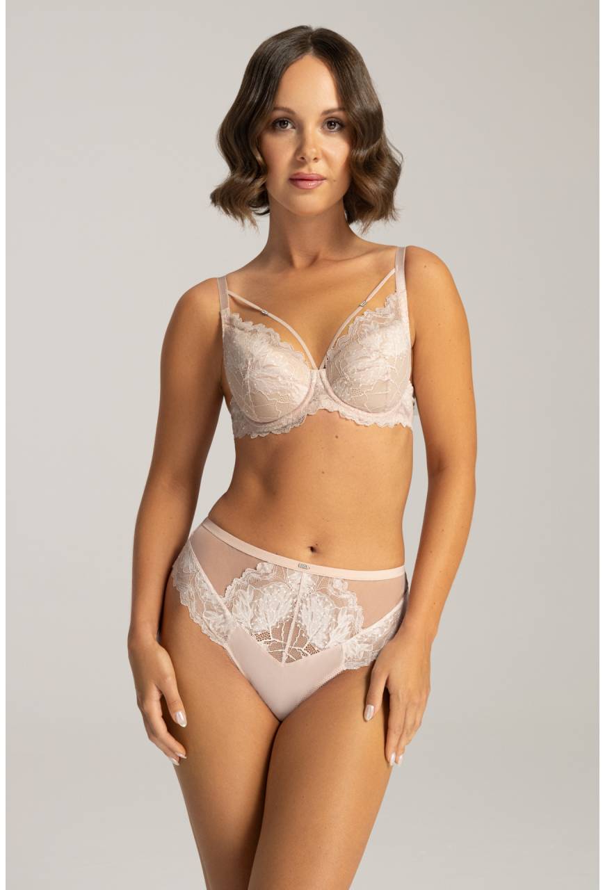 Push-up-BH – Spitze, Glanz, Strasssteine, femininer Stil – AV 2153