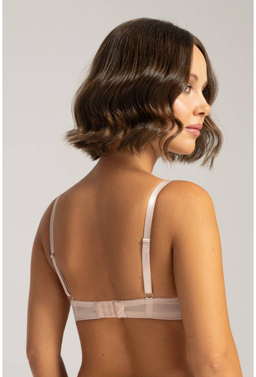 Push-up-BH – Spitze, Glanz, Strasssteine, femininer Stil – AV 2153
