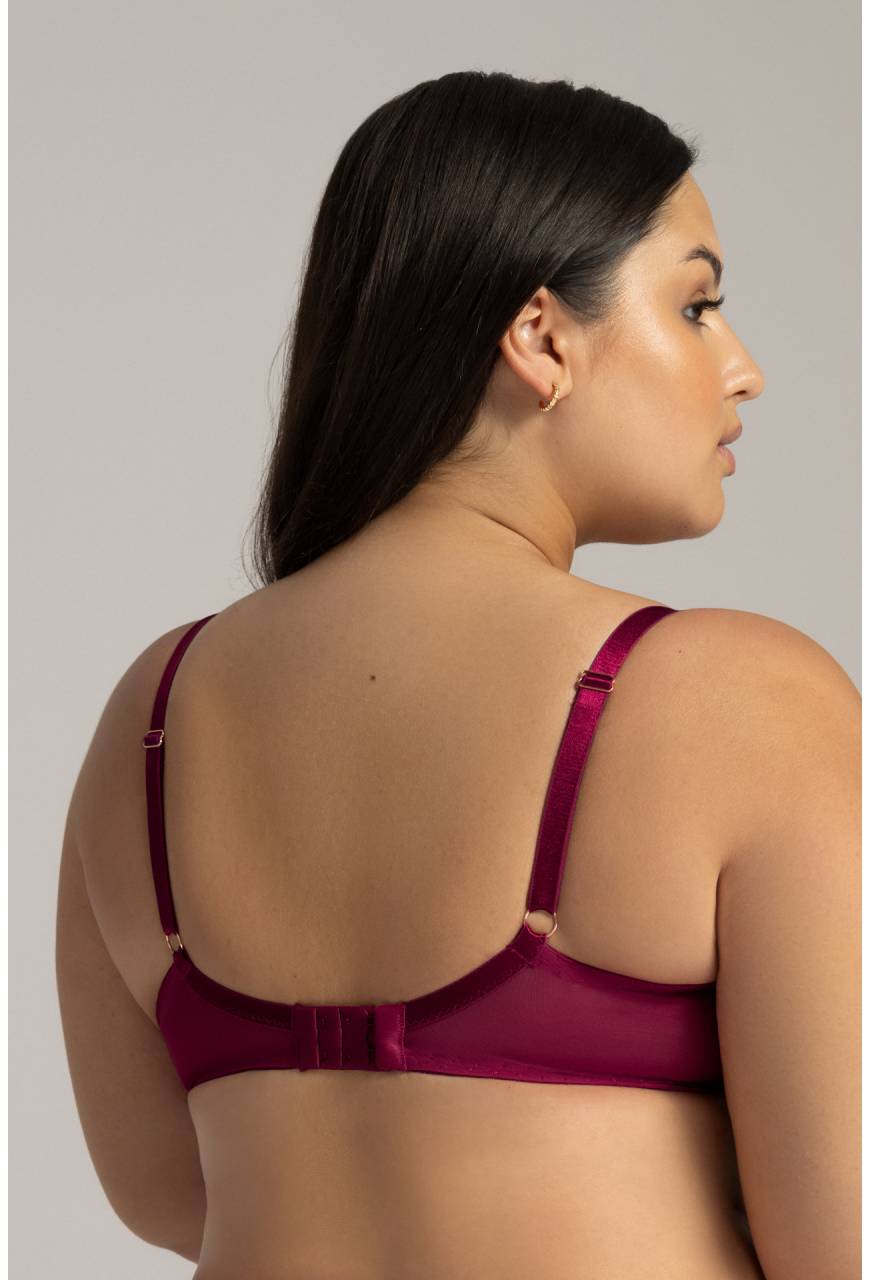 Svůdná podprsenka AVA Semi Soft v barvě červeného vína – AV 2149