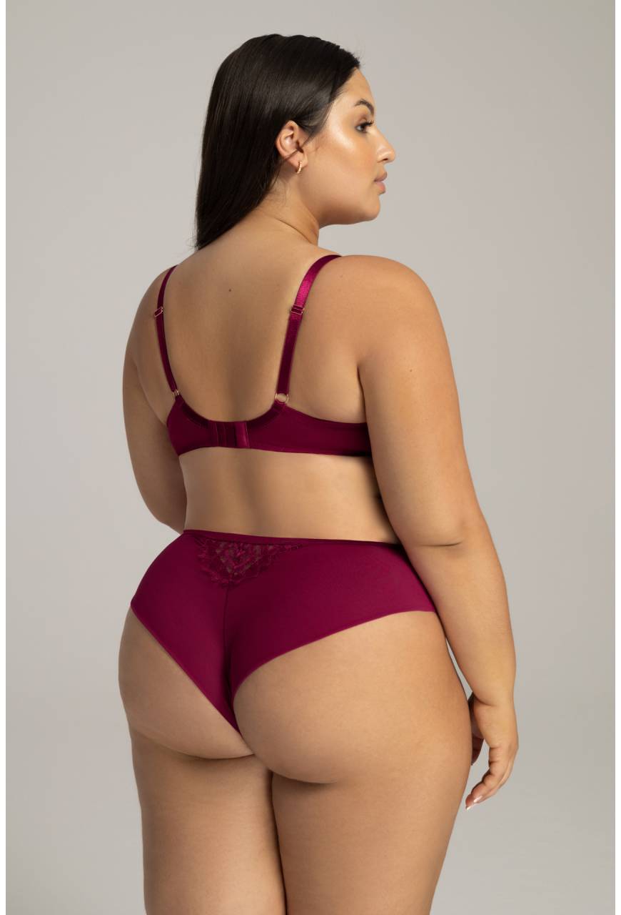 Svůdná podprsenka AVA Semi Soft v barvě červeného vína – AV 2149