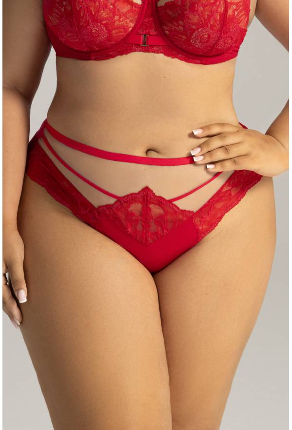 AVA-Slip, Spitzenhöschen, rot – AV 2156 Barbados