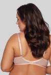 Biustonosz AVA pudrowy, złoty haft – AV 2082 Soft Blush