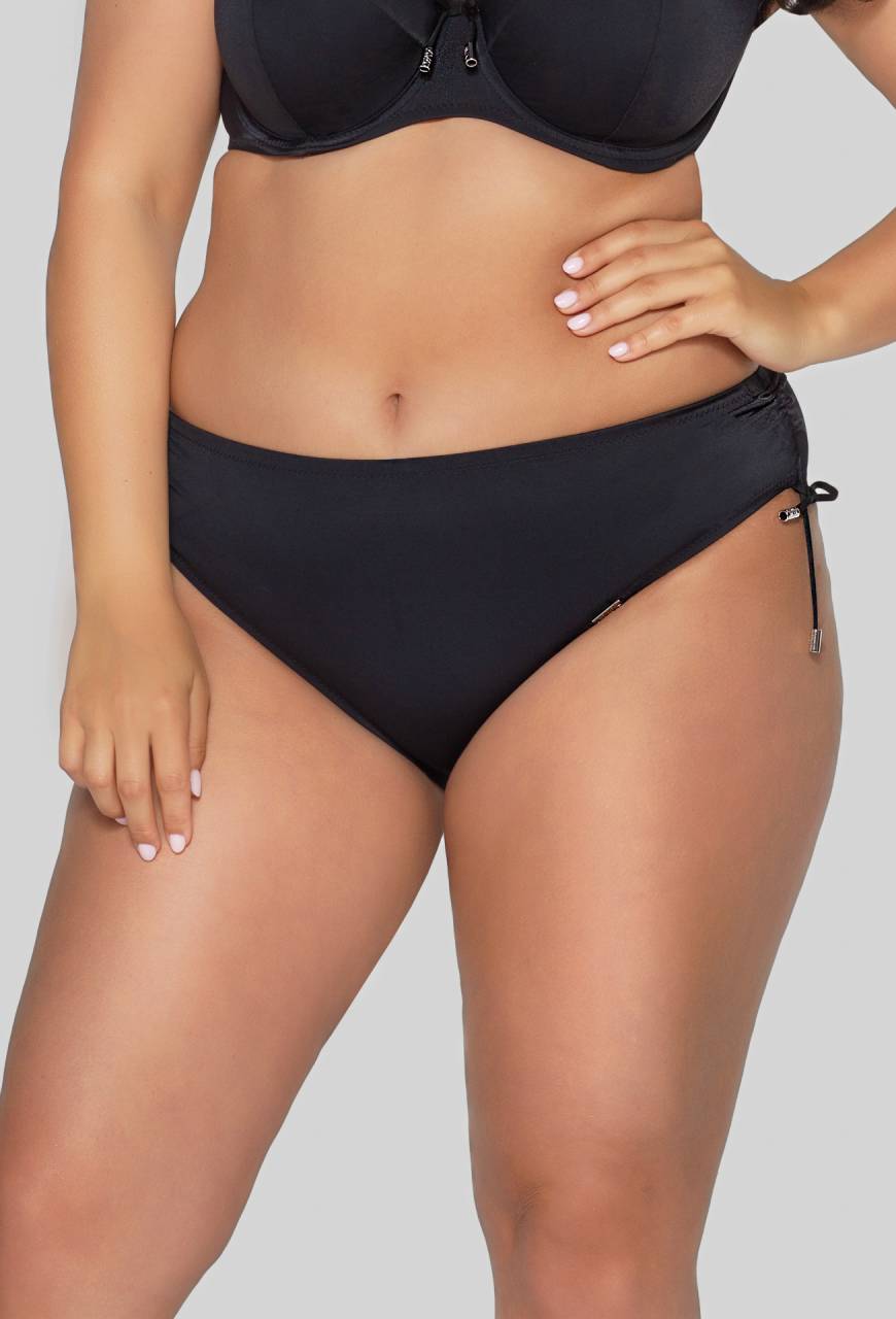 Figi kąpielowe czarne – regulowane troczki SF 13/2 Black