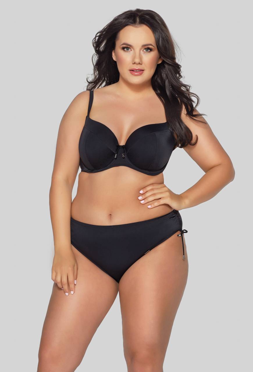 Figi kąpielowe czarne – regulowane troczki SF 13/2 Black