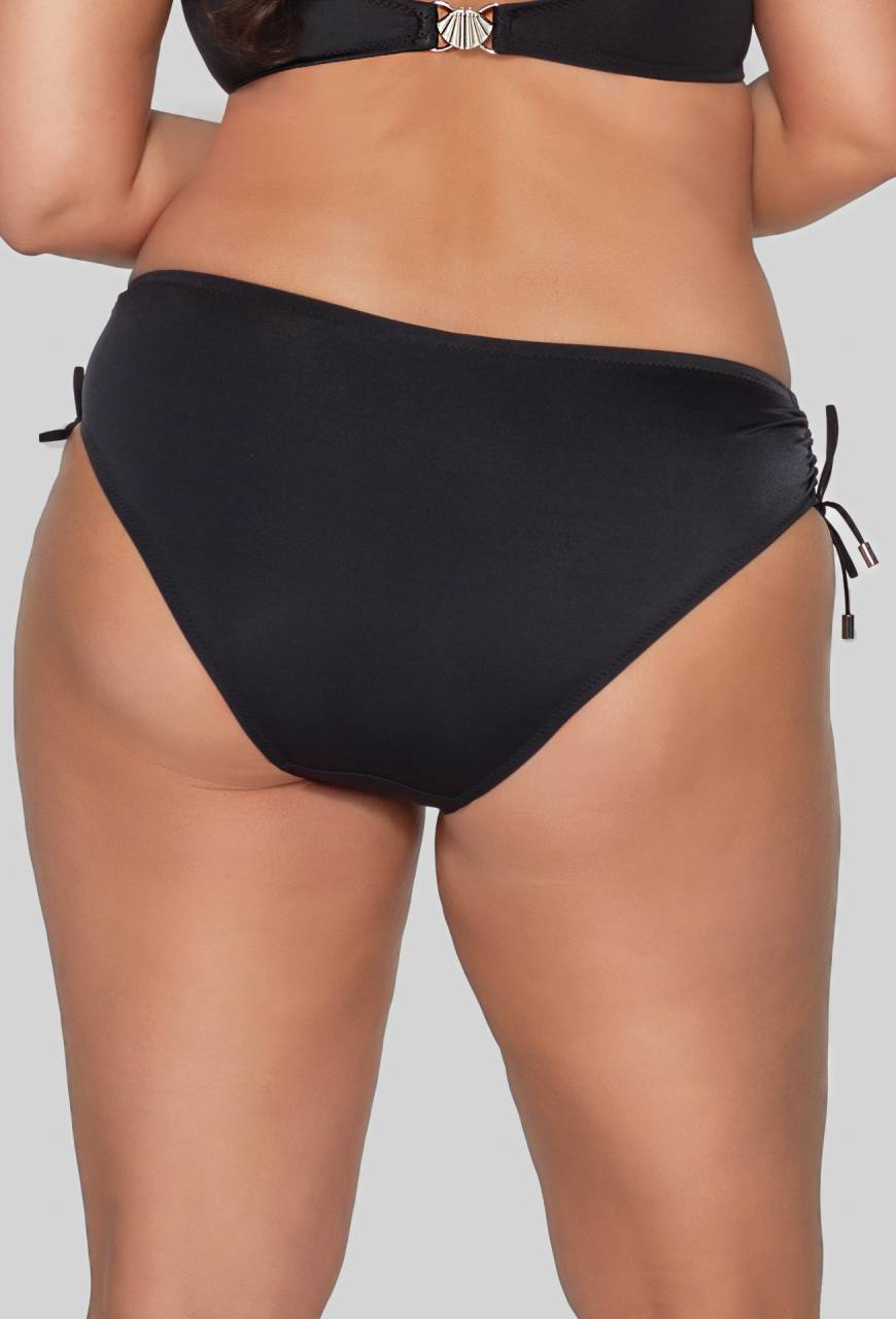 Figi kąpielowe czarne – regulowane troczki SF 13/2 Black