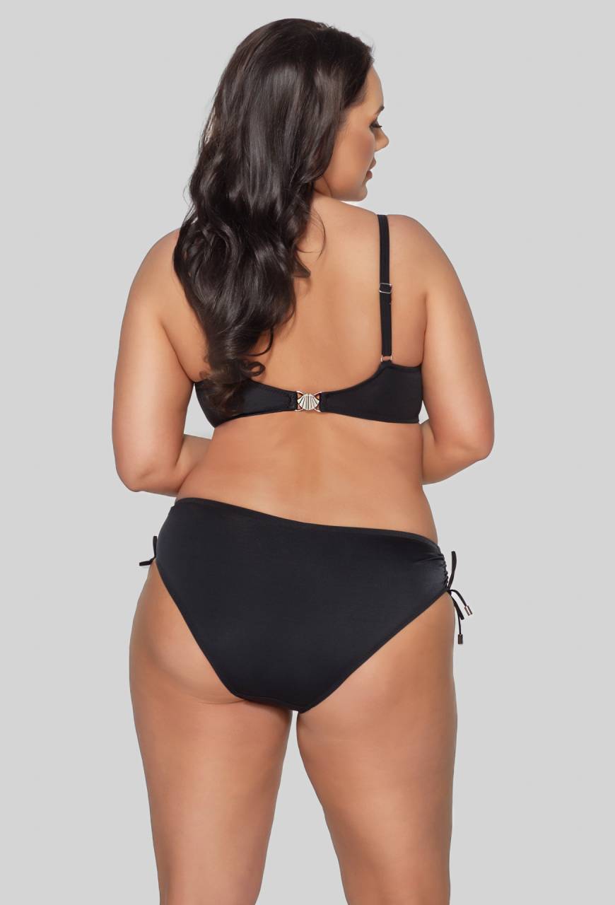 Figi kąpielowe czarne – regulowane troczki SF 13/2 Black