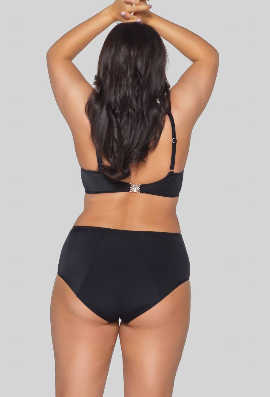 Figi kąpielowe AVA czarne z wysokim stanem SF 13/4 Black