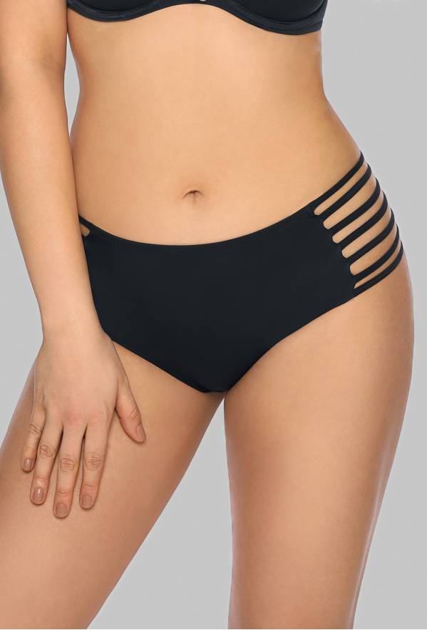 Figi czarne kąpielowe AVA z paseczkami – SF 13/6 BLACK
