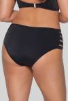 Schwarze AVA-Badehose mit breiten Trägern – SF 13/7 BLACK