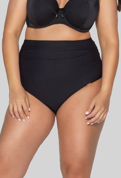 Schwarze AVA-Badehose mit verstellbarem Bund – SF 13/8 BLACK