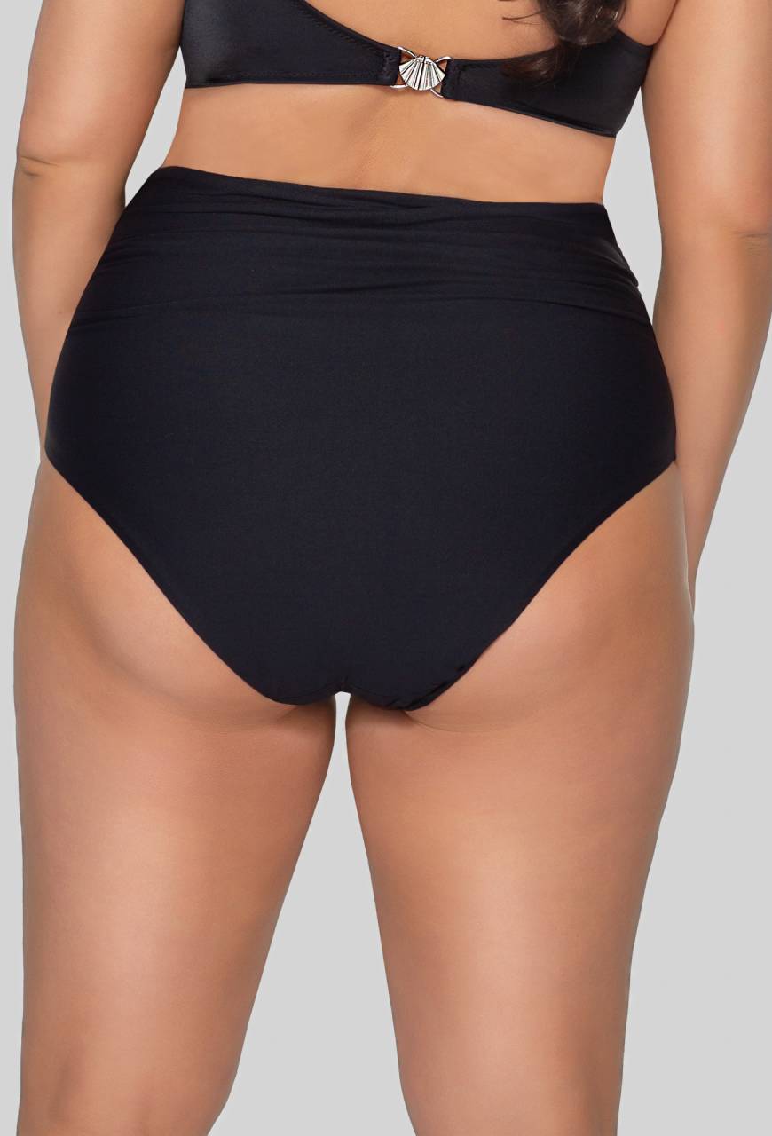 Schwarze AVA-Badehose mit verstellbarem Bund – SF 13/8 BLACK