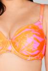 Bade-BH SK 214 – gepolstert, in Neonfarben mit goldenen Details