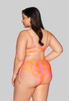 Bade-BH SK 214 – gepolstert, in Neonfarben mit goldenen Details