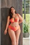 Bade-BH SK 214 – gepolstert, in Neonfarben mit goldenen Details