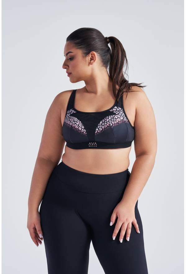 Carri soft sports bra, black