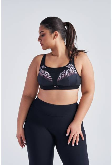 Biustonosz AVA czarny sportowy CARRI Soft Black