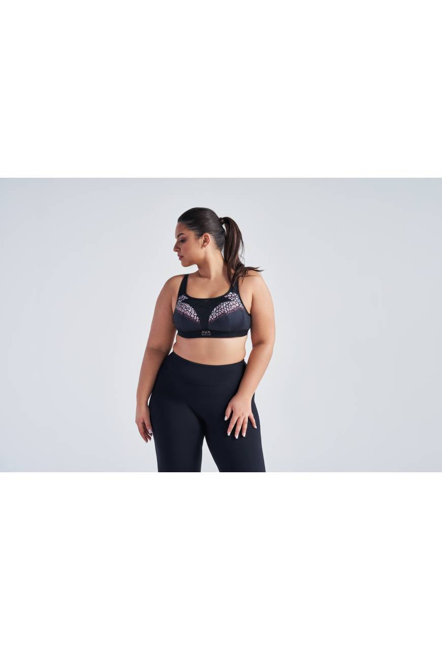 Carri soft sports bra, black