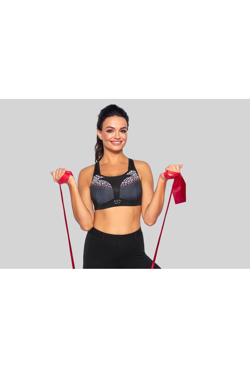 Carri soft sports bra, black