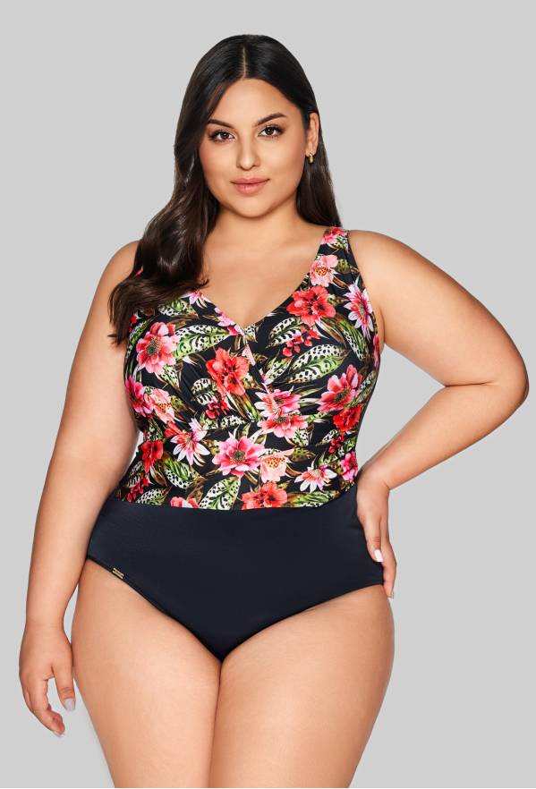 Einteiliger Badeanzug SKJ 60 Floral – blumige Eleganz