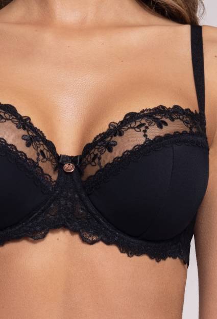 AV 1030 semi soft bra black
