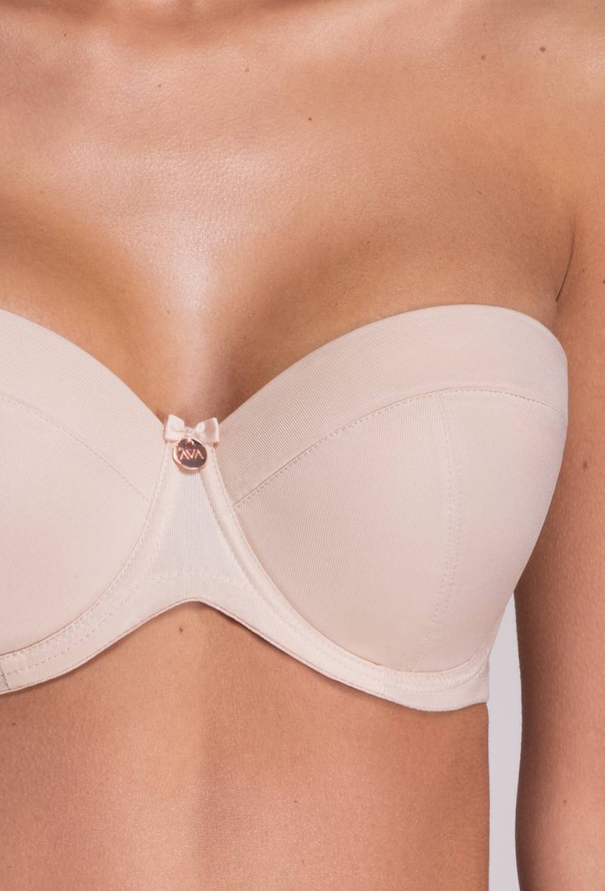 Biustonosz AVA bardotka beżowy - AV 1787 Strapless Beige