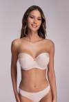 Biustonosz AVA bardotka beżowy - AV 1787 Strapless Beige