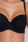 BH AVA Full Cup Schwarz – glatt, hoher Steg AV 1263
