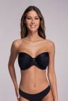 Podprsenka AVA s výstřihem do V, černá – AV 1787 STRAPLESS BLACK