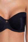 BH AVA, Bardot-Modell, schwarz – AV 1787 STRAPLESS BLACK