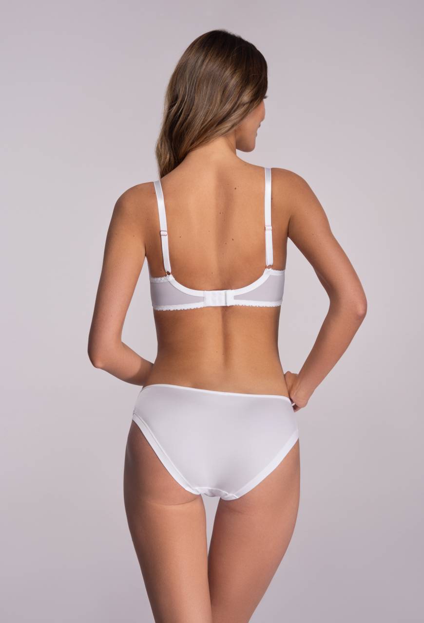 AVA-Slip, weiß – aus Tüll, glatt AV 1396