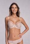 Podprsenka AVA Soft Beige – krajková, prodyšná AV 1396 Beige