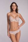 Podprsenka AVA Soft Beige – krajková, prodyšná AV 1396 Beige