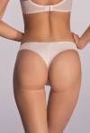 Tanga AVA Beige – tylový, krajkový model AV 1396/S Beige
