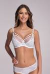 Podprsenka AVA Soft White – krajková, s ramínky AV 1824
