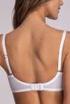 Biustonosz AVA Soft White – koronkowy, z paseczkami AV 1824