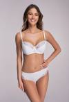 AVA-Slip, weiß, klassisch, mit Spitze – AV 2110 White