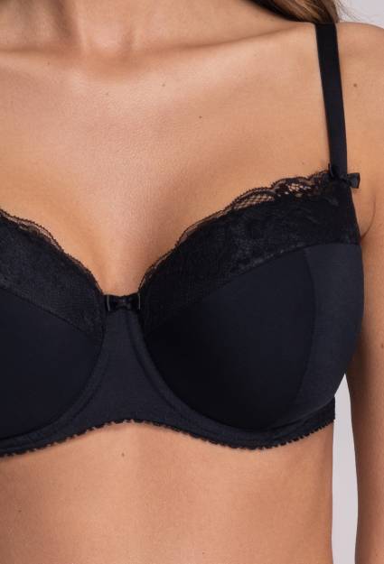AV 2112 Full Cup Black Bra
