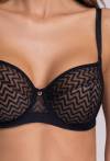 Podprsenka AVA černá, polotvrdá – AV 2102 Semi Soft Black