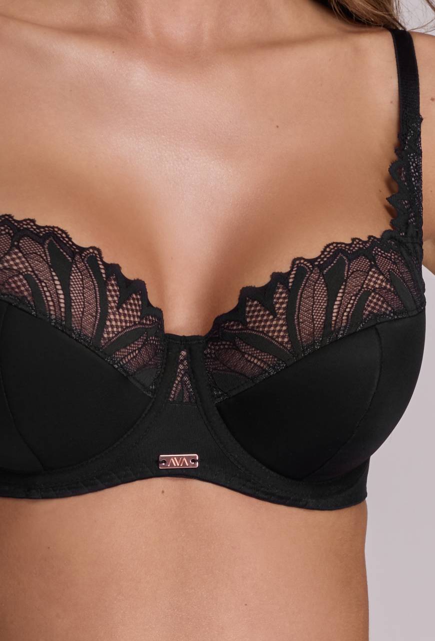 BH AVA, schwarz, halbversteift – AV 2105 Semi Soft Black