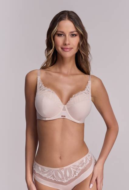 Biustonosz AVA beżowy, pełny - AV 2107 Full Cup Beige