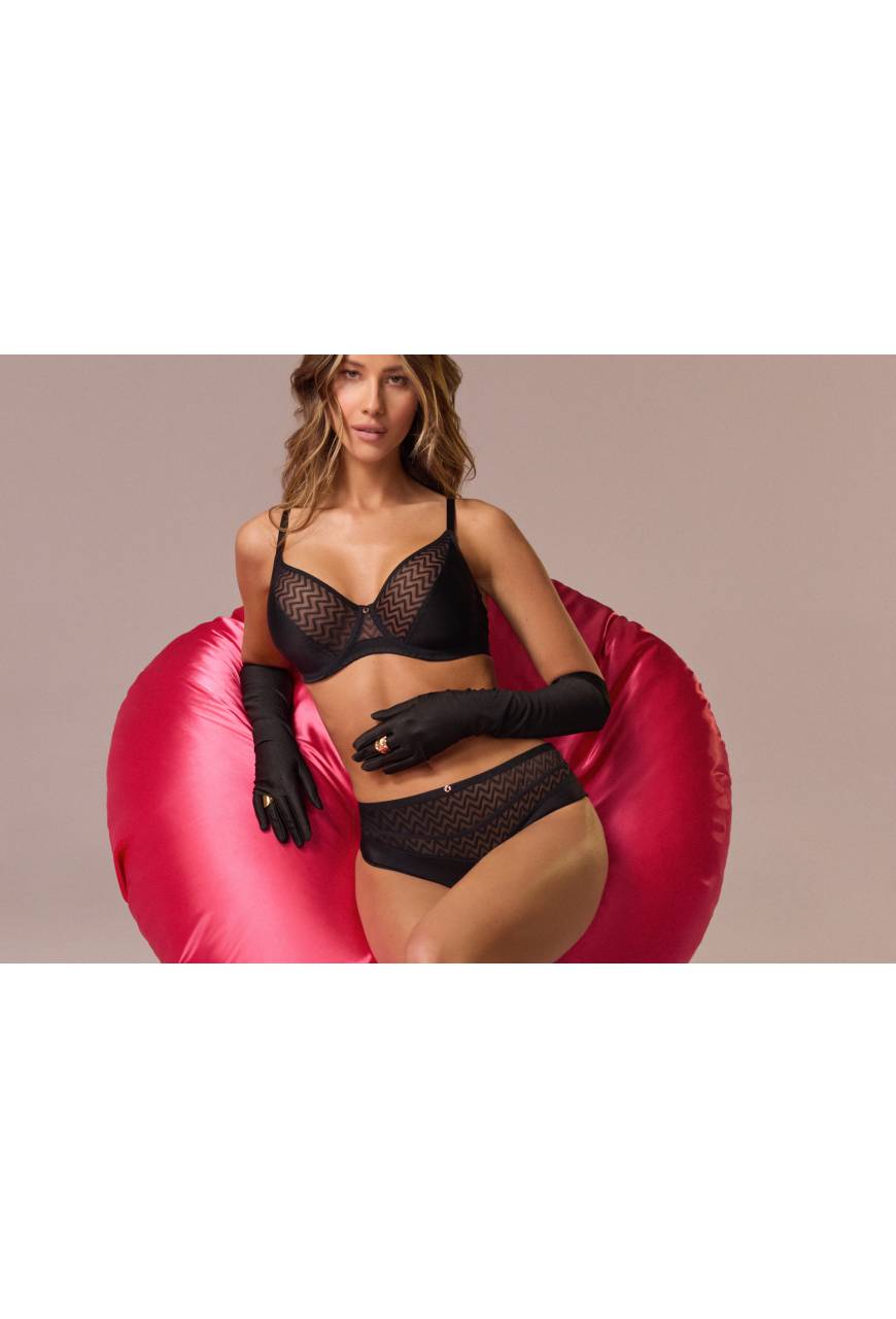 Biustonosz braletka  AVA czarny – AV 2103 Soft Bralette Black