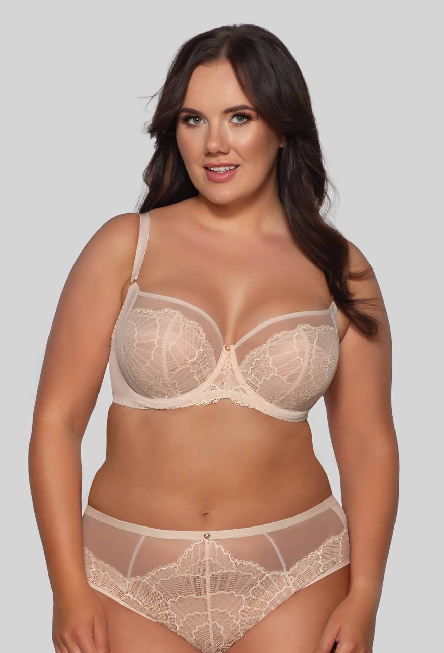 Podprsenka AVA, béžová, měkká, krajková – AV 2109 Soft Beige