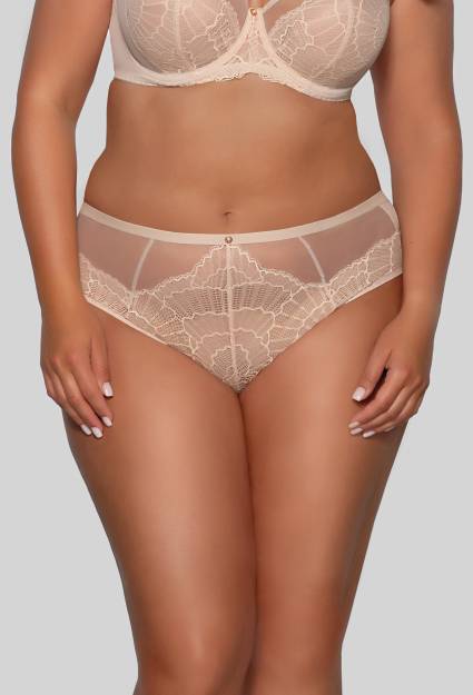 AVA-Slip, beige, aus Spitze, bequem – AV 2109 Beige