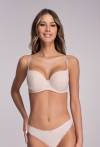 Biustonosz AVA Full Cup Beż – gładki, wysoki mostek AV 1263