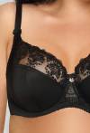 Biustonosz AVA Soft Black – czarny biustonosz z haftem AV 1922