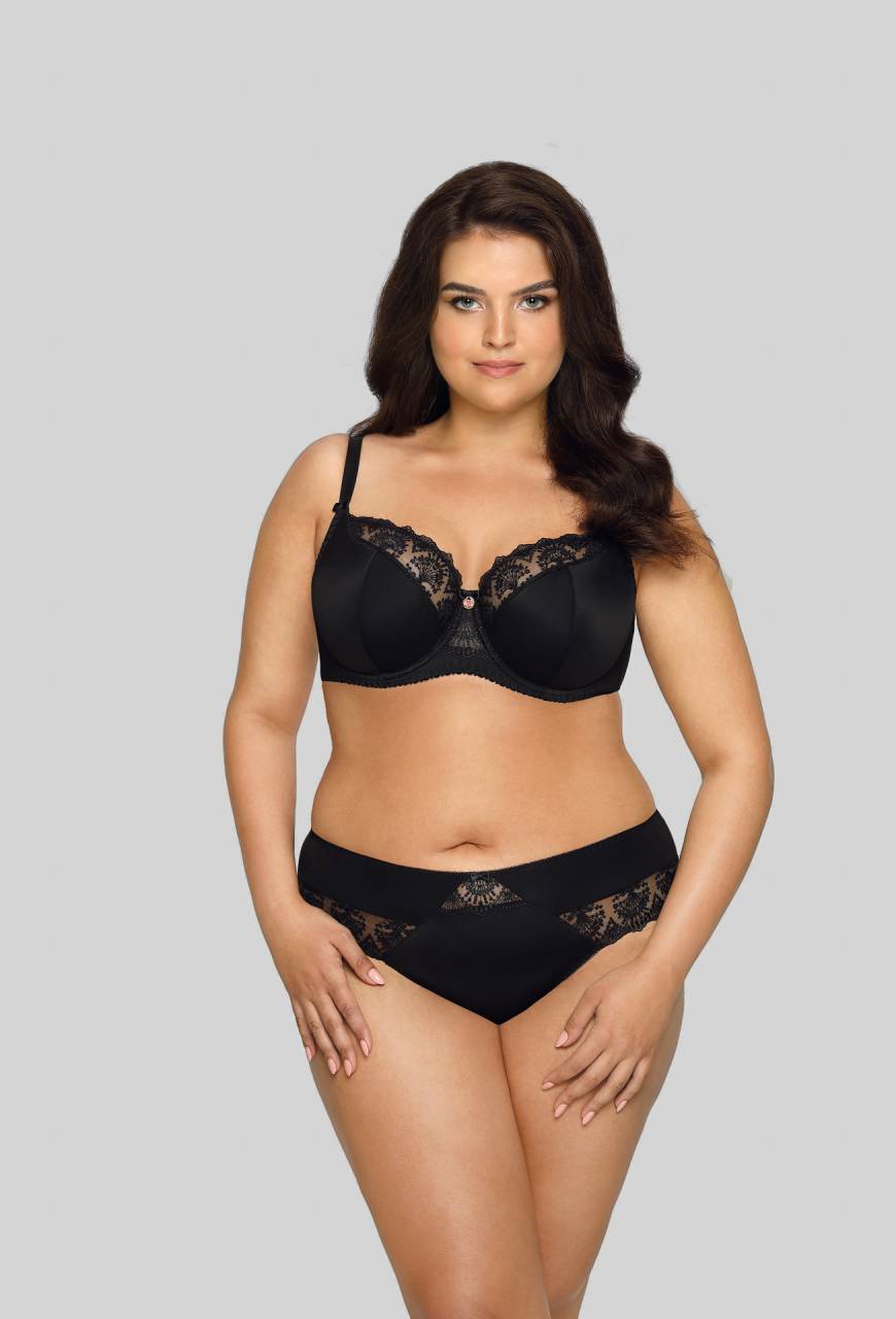 Biustonosz AVA Semi Soft Black – czarny półusztywniany AV 1921