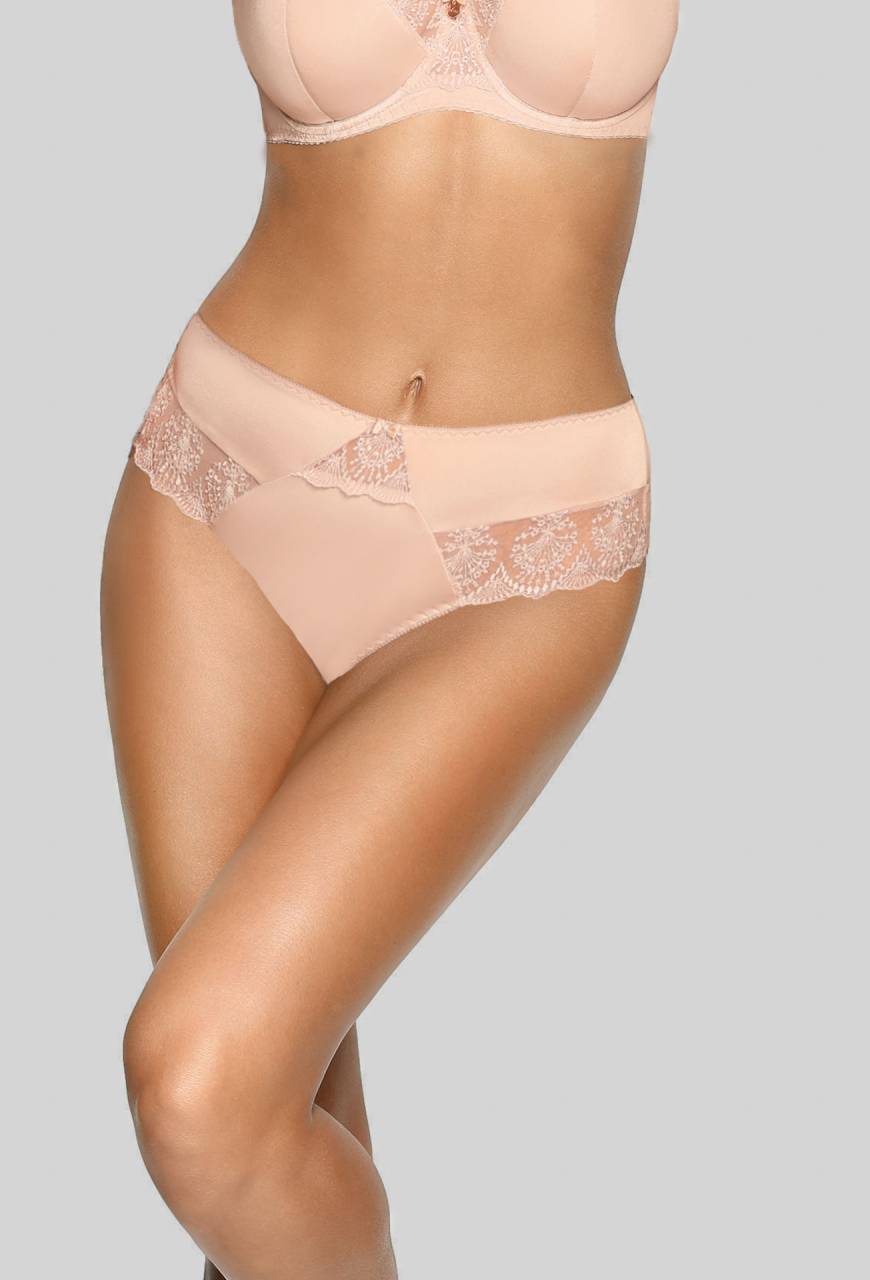 Brazyliany AVA Beige – beżowe z haftem AV 1921/B